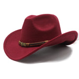 Cowboy Hats Denim Bowler Hat for Men and Women Felt Cap