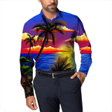Men Beach T Shirts Spring Men's Cool Long Sleeve Shirt