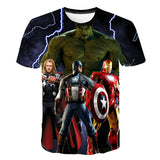 Marvel T Shirt Summer Short Sleeve T-shirt Printed T-shirt