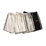 Men Shorts Summer Embroidered Casual Sports Pants Wide Shorts Men