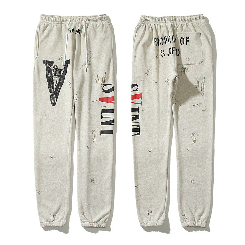 Kanye West Sunday Service Pant Autumn and Winter Loose Sports Pants Casual