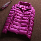 Women Winter Coats Puffer Jacket Down Coat Fall/Winter Lightweight Down Jacket Women's Short Stand Collar Winter Clothing Coat