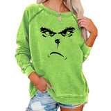 Grinch Hoodie Grinch Stole Christmas round Neck Sweater for Women