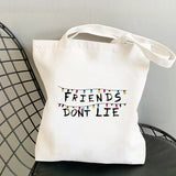 Stranger Things Hellfire Club Handbag Stranger Things Printed Canvas Bag Personalized Creative One Shoulder Student Shopping Bag