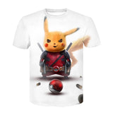 Men and Women Pokemon Pikachu T Shirt 3D Digital Printing Short Sleeve