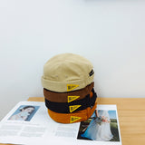 Beanies Patch Skullcap Men's and Women's Casual Spring and Autumn a Sailor's Cap