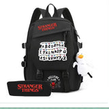 Stranger Things Hellfire Club Backpack USB Charging Backpack Student