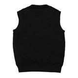 Men Sweater Vest Letter Embroidered Knitwear Vest Loose V-neck Sleeveless Sweater BF Idle Style Vest