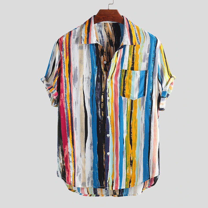 Men Hawaii Shirts 2023 Summer