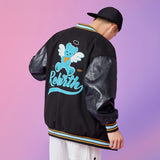 The Bears Varsity Jacket Baseball Uniform Jacket Men's Autumn Loose Bear Embroidery Top Couple Jacket
