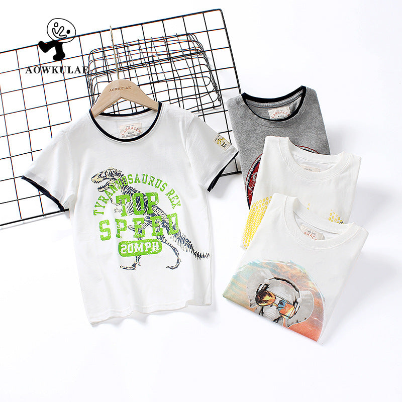 Children T Shrits Summer Children's Short-Sleeved Shirt Short-Sleeved T-shirt
