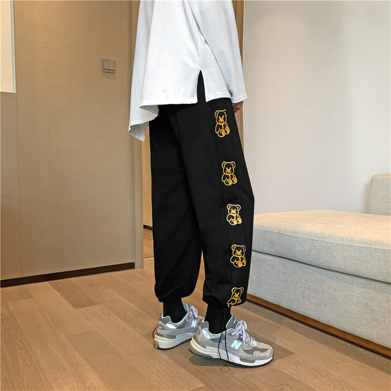 Men Pants Spring Sports Pants Casual Loose Sweatpants