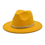 Mens Kentucky Derby Hats Spring and Autumn Men's Outdoor Fedora Hat Panama Felt Hat