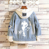 Comic Denim Jacket Jacket Spring and Autumn