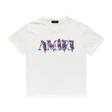 Amiri T Shirt Casual Hip Hop High Street round Neck Short Sleeve T-shirt