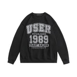 Preppy Aesthetic Sweatshirt Crew Neck Pullover Sweatshirt Male Baggy Coat