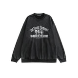 Preppy Aesthetic Sweatshirt Long-Sleeved Sweater Men's and Women's round Neck Loose Casual
