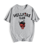 Stranger Things Hellfire Club T Shirt Stranger Things Fashion Loose T-shirt Short Sleeve
