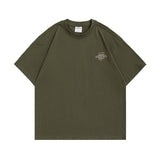 Men's T-Shirt Summer Men's Letter Printed T-shirt Retro Casual