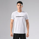 Sweat Wicking Shirt Men's Outdoor Sports Crew Neck T-shirt Top