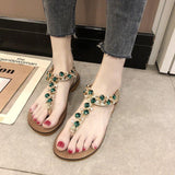 Women Open Toe Sands Flats Summer Fashion Flat Heel Bohemian Sandals