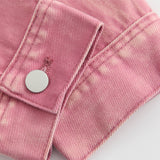 Men Denim Coat Jean Jackets Solid Color Denim Jacket Men's Loose Lapels Overalls Denim Jacket