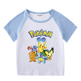 Children Pokemon Pikachu T Shirt Short Sleeve T-shirt Cotton Leisure Sports