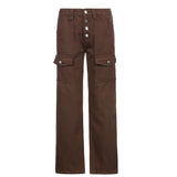 Julia Fox Low Rise Trousers Tight Zipper Casual Pants