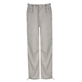 Julia Fox Low Rise Trousers Women's Street Style Solid Color Loose