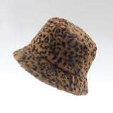 Leopard Fur Hat Autumn and Winter Thickening Warm Hat