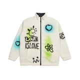 Alaska Varsity Jacket Men's Autumn Winter Retro Baggy Casual Jacket Coat