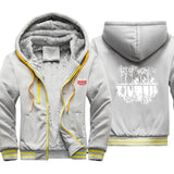Stranger Things Hoodie Winter Thickened Velvet Padded Color Matching Cardigan Zipper Hooded Jacket