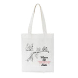Stranger Things Hellfire Club Handbag Stranger Things Printed Creative One-Shoulder Student Handheld Shopping Bag