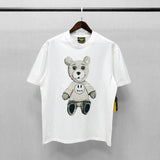 Drew House Smiley Teddy Bear Casual Couple Short-Sleeved T-shirt Summer