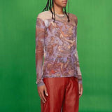 Rave Outfits Men Long Sleeve Shirt See-through Bottoming Shirt Men's Elastic Transparent Sexy T-shirt