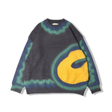 Mens Fall Outfits Sweater Man and Woman Cartoon Digital Couple Wear Knitted Pullover Top
