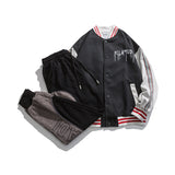 Baby Blue Varsity Jacket Autumn Leisure Coat Stitching Baseball Uniform for Men