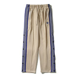 Kanye West Sunday Service Pant Butterfly Embroidered Side Striped Breasted Straight-Leg Trousers