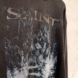 Saint Michael Hoodie Joint Name Fog Dark Lady Limited Retro Heavy Distressed Hooded