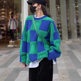 Preppy Aesthetic Sweater Autumn Winter Sweater Simple Loose Sweater for Women