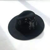 Italian Fedora Hats Top Hat Men's and Women's Hats Wide Brim Warm Fur Felt Hat