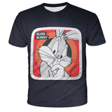 Bugs Bunny Shirt Fashion Short Sleeve Printed Cartoon