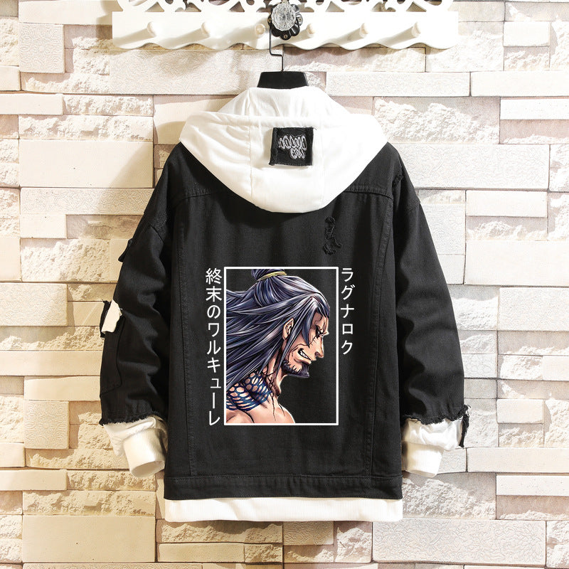 Comic Denim Jacket Anime Men and Women Cowboy Coat Top