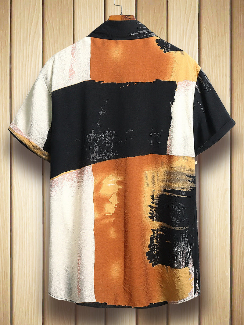 Men Hawaii Shirts Men's Short Sleeve Shirt Casual Fashion