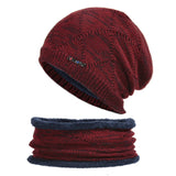 Men Winter Hats Autumn and Winter Hat Men's Knitted Woolen Cap Warm