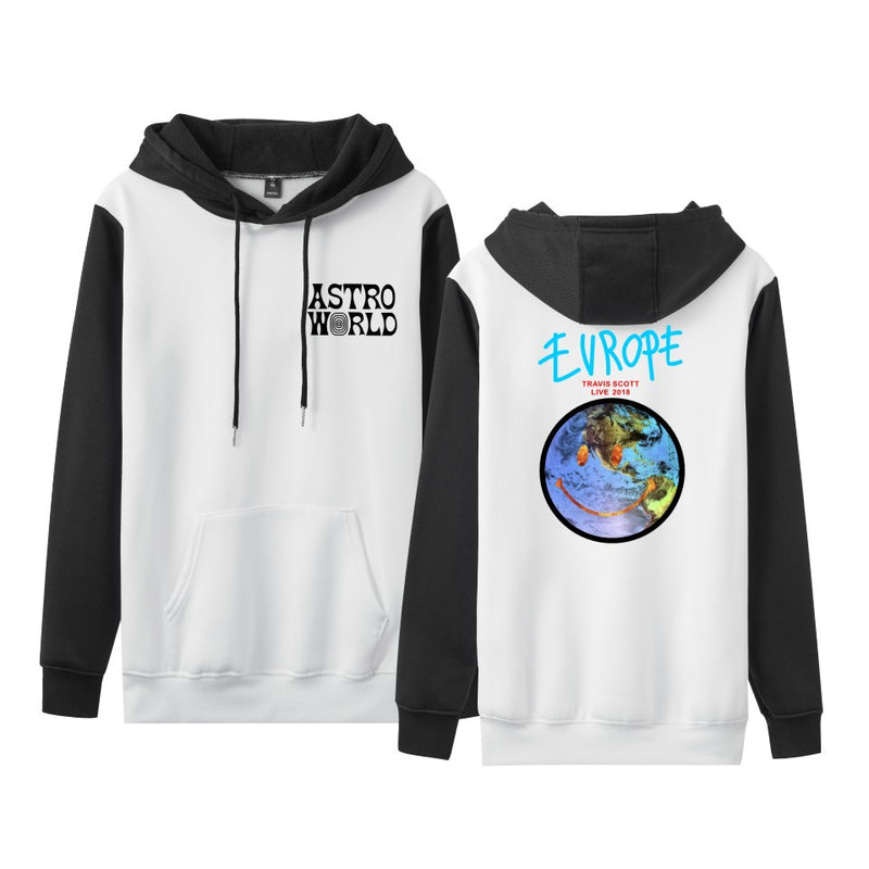 Travis Scott Astroworld Hoodie Travis Scott Astroworld Printed Men and Women Contrast Color Autumn and Winter