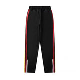 Palm Angels Pants Angel Rainbow Striped Pants Men's and Women's Casual Trousers Loose