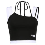 Women Rave Outfits Tops Solid Color Sexy Navel Bottoming Shirt