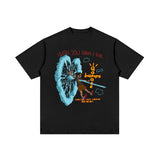 Cactus Jack McDonalds Shirt Spring/Summer Hip Hop Cartoon Printed Short Sleeve