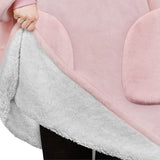 Hoodies Blankets Autumn and Winter Solid Color Plaid Lazy Blanket Multi-Pocket Leisure